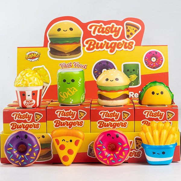 12 Szt./PudełKo Powoli RosnąCa Zabawka Squishy W śLepym PudełKu, Urocza Zabawka Dekompresyjna Dla DorosłYch 12Pcs Full Case Yellow-image