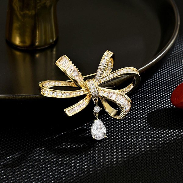 Broche De Lazo De Fragancia PequeñA Elegante De DiseñO De Lujo Ligero Para Mujer Broche De DiseñO Nicho VersáTil Y Moderno Accesorios Diarios Beige-image