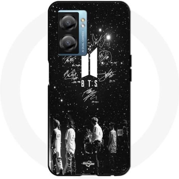 Coque Maniacase Pour Oppo A57 5G Bts Signature Nuit Etoilé Negro-image