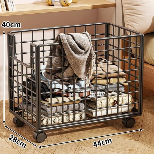Cesta De LavanderíA Grande Para El Hogar Con Ruedas Cesta Para Ropa Sucia Cestas De Almacenamiento Para Ropa Sucia Armario PortáTil-image