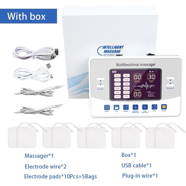 Estimulador Muscular EMS Tens Recargable Electroestimulador Masajeador De Fisioterapia Para Alivio Del Dolor RelajacióN-image