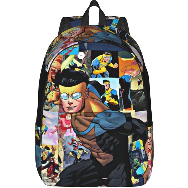 Mochila Juvenil De CóMic Invencibles Deportiva Instituto Trabajo Daypack Para Hombres Mujeres Universidad Bolsas De Lona 15 Inches-image