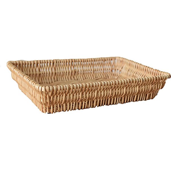 Cesta De Almacenamiento De RatáN Cesta Tejida Cesta De Frutas Para Snacks Tejida Apilable Cesta De Pan Tejida-image