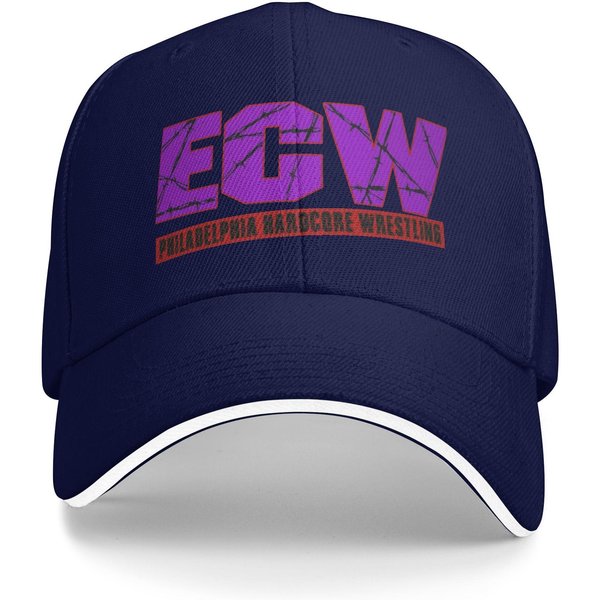 Ecw Hardcore Wrestling Czapka Z Daszkiem MężCzyźNi Kobiety Design Czapka Trucker Letnia Codzienna Turystyka WęDkowanie Ochrona Przed SłOńCem Czapki Z Daszkiem One Size Blue-image
