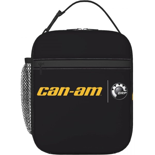 Bolsa De Almuerzo TéRmica Aislada Para Motocicleta Can-Am BRP Para Mujeres NiñOs Cajas De Comida PortáTiles Fiambrera TéRmica Bolso Tote One Size Black-image
