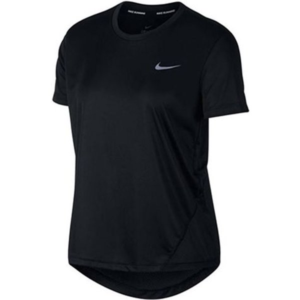 Camiseta De Manga Corta Transpirable De Secado RáPido Para Entrenamiento Deportivo Nike Dri-Fit Para Mujer Tops Negro AJ8122-010 XL Black-image