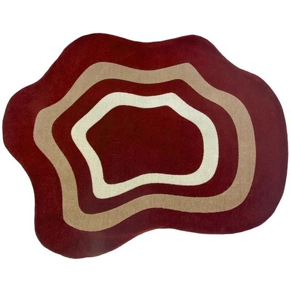 Francuskie Dywany W Stylu Retro Do Salonu Puszysty MięKki Dywan Nieregularne KształTy Dekoracja Sypialni Dywan Grubo Pluszowy Mata PodłOgowa Do Garderoby 80X160Cm-image
