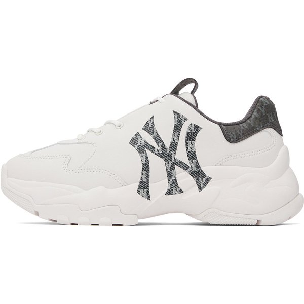 MLB Big Ball Chunky Moda VersáTil De CañA Baja Zapatos De Papá Zapatillas Unisex Blancas 3ASHBDM4N-50BKS 37.5-image