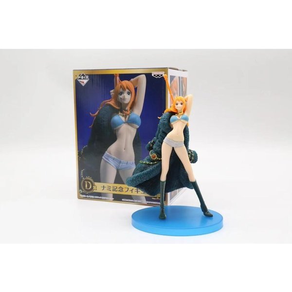 Modelo De Anime One Piece 20º Aniversario VersióN Azul Luffy Zoro Chopper Sanji Robin Franky Usopp Nami Brook Figura De AccióN Figura Juguete No Box-image