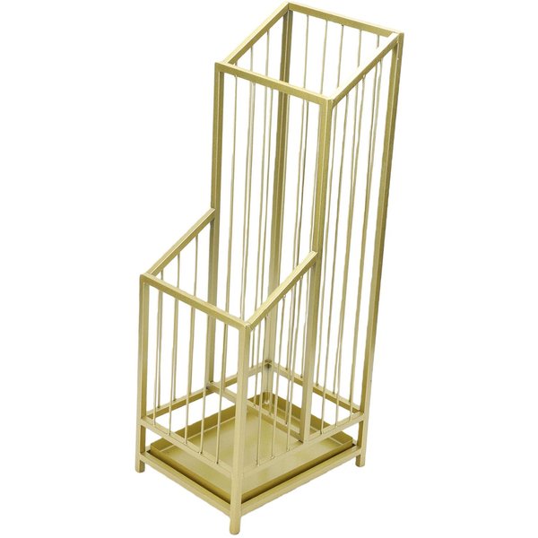 Soporte Para Paraguas Para Entrada Decorativo Estante Para Paraguas Soporte Organizador De Pie Con Bandeja De Goteo ExtraíBle Dorado Beige-image