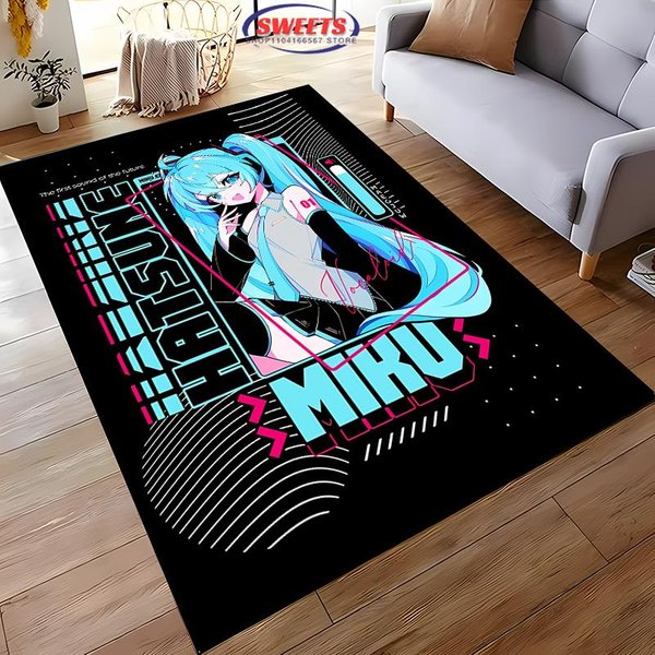 NR.2 Nowe PółKi! Wirtualny Zespół Hatsune Miku Dywan, Salon Sypialnia Biuro PokóJ DziecięCy WybóR, AntypośLizgowa Mata MożLiwa Do Prania W Pralki 40X60Cm (16X24In)-image