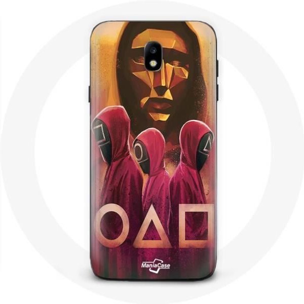 Funda Para Samsung Galaxy S4 Juego Del Calamar MáScaras TriáNgulo Cuadrado Y CíRculo Dibujo-image