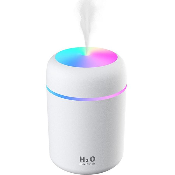 NawilżAcz Mini Usb 300ML Z Lampką Nocną NawilżAcz Powietrza Z MgiełKą Do Pokoju Biura Na Biurko-image