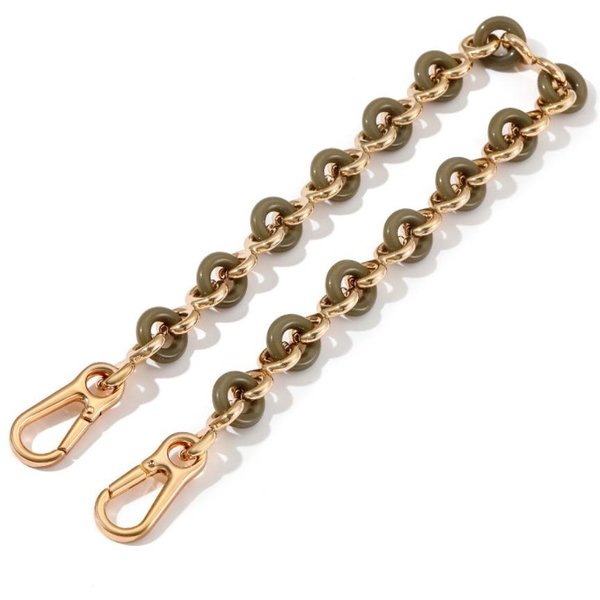 Cadenas Para Bolso De Axila De Alta Calidad Forma De Donut Dulce Cadena De Asa De Bolso De Mano Cadena MetáLica De Resina Cadena De CinturóN Accesorios Para Bolsos-image