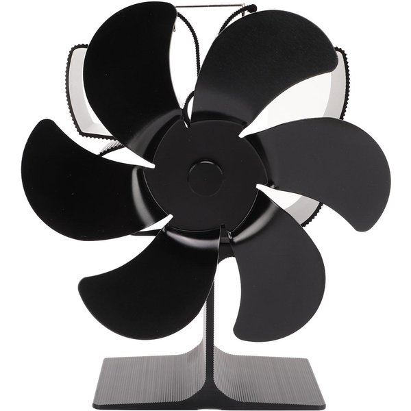 Ventilador De Estufa Alimentado Por Calor 6 Aspas Ventilador De Chimenea EnergíA TéRmica A Prueba De Alta Temperatura Ahorro De EnergíA-image