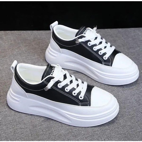 Zapatos Blancos PequeñOs Femeninos Verano Red De Zapatos De Tablero Cientos Con Nuevo Primavera Y OtoñO Nuevo Papá Viejo Ins Deportes Zapatos Blancos 35-image