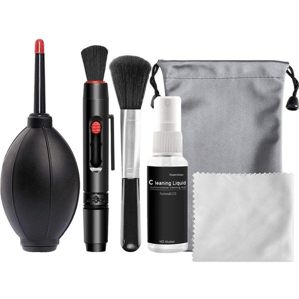 Kit De Limpieza De CáMara Profesional, Kit De Limpieza De Sensor Con Soplador De Aire, Pluma De Limpieza, PañO De Limpieza-image