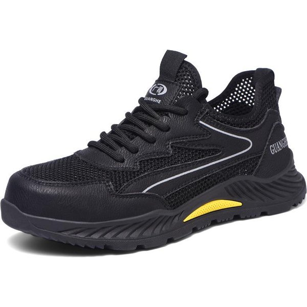 Zapatos De Seguridad Laboral Desodorante, Zapatos De Acero Con Puntera Anti-Aplastamiento Y Anti-PerforacióN, Zapatos De Seguridad Ligeros Para ProteccióN En Obra 46-image