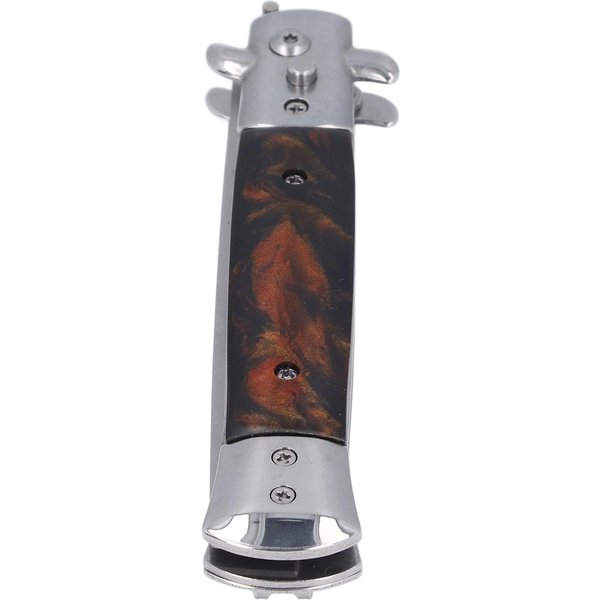 Grzebień Do WłOsóW Switchblade Oil Stal Nierdzewna Automatyczny SprężYnowy SkłAdany Grzebień SkłAdany Grzebień Do Stylizacji WłOsóW-image