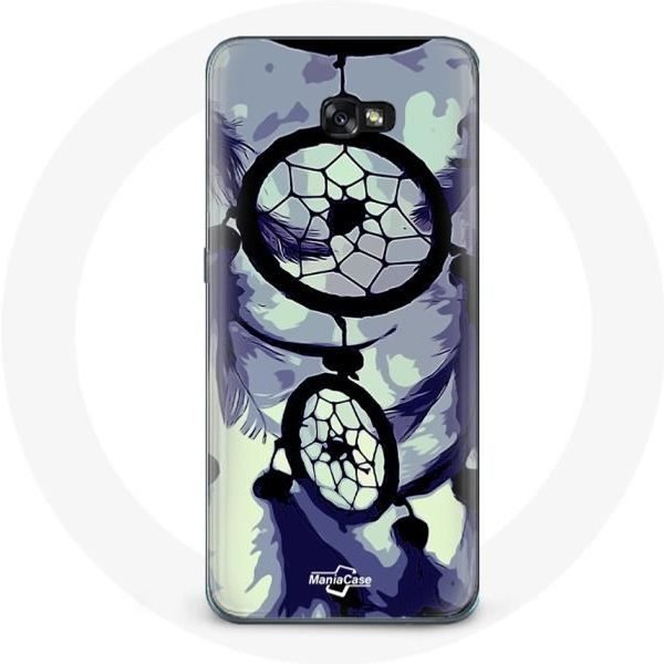 Funda Para Samsung Galaxy A8 2016 AtrapasueñOs Morado Gris Y Negro-image