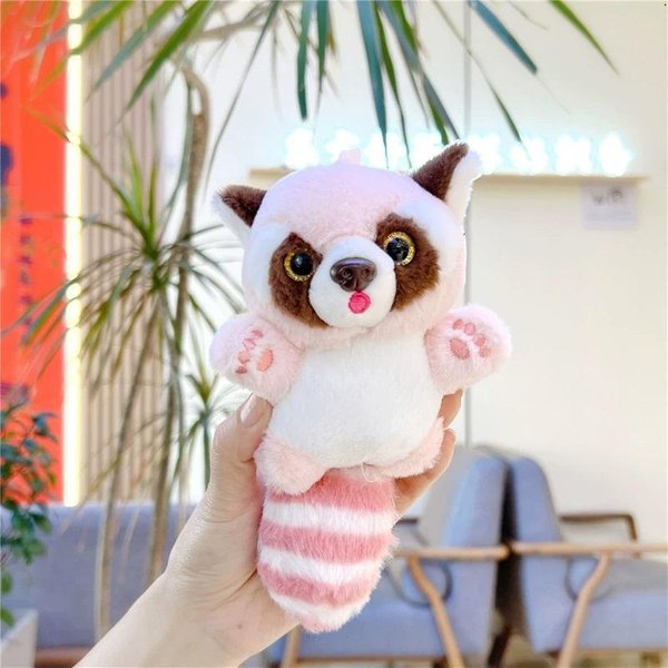Urocze KreskóWkowe Pluszowe Zabawki Panda Czerwona Wisiorek MałA Szopka Lalka Breloczek Lalka Szopka Z Place Zabaw Pluszowa Dekoracja Plecaka Prezenty Dzieci Beige-image
