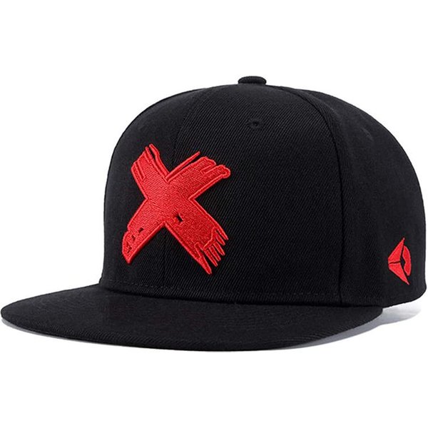 1 Sztuka Unisex Czapka Z Daszkiem Z Haftowaną Literą X Outdoor Regulowana Ochrona Przed SłOńCem Czapka Rekreacyjna Wiosna Jesień PodróżE Turystyka Wakacje Black-image