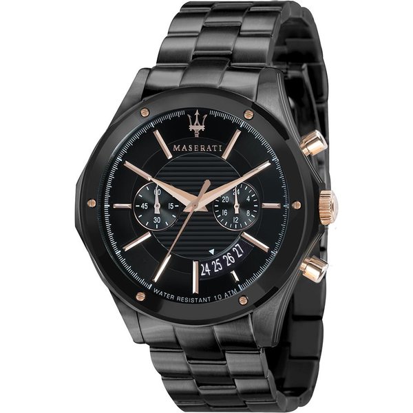 Maserati Circuito Czarny Metalowy MęSki Kwarcowy Chronograf Z Datownikiem R8873627001 Czarny-image