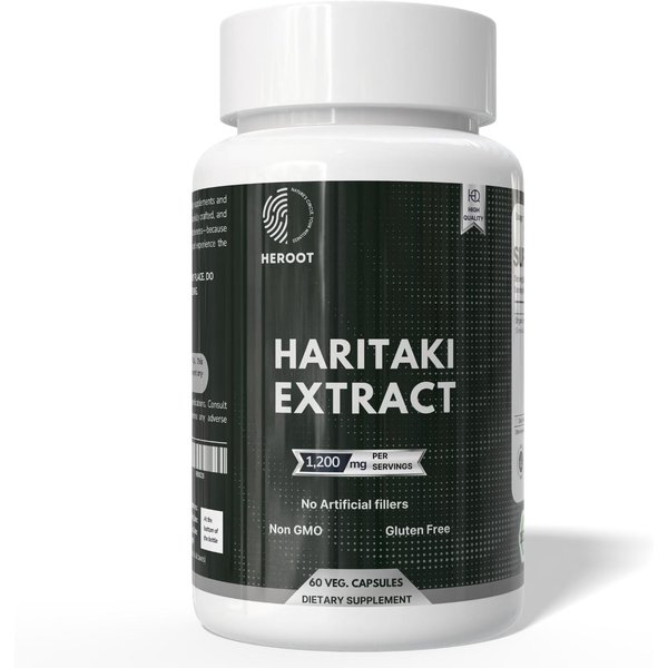 CáPsulas AyurvéDicas De Haritaki | 1200 Mg | 60 Unidades Suplemento Herbal Pack=120 Capsules-image
