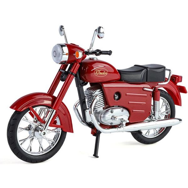 1/10 Jawa 250 Metalowy Klasyczny Retro Model Motocykla Diecast Metalowy Model Motocykla Ulicznego Symulacja DźWięKu I ŚWiatłA Zabawka Dla Dzieci Prezent-image