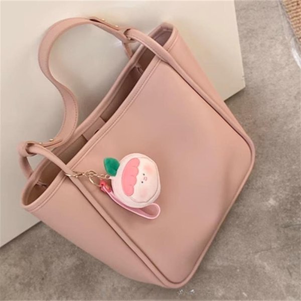 Bolso De Mano Para Mujer Bolso De Gran Capacidad Para Estudiantes Color SóLido Bolso Tote Bolso De Mano Para Viajes Diarios Bolso De Hombro 29*12*27Cm Color Rosa-image
