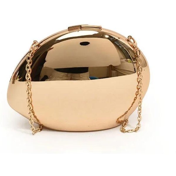 Designerska Akrylowa Torebka KopertóWka W KształCie Muszli ZłOta Srebrna Damska Wieczorowa Torba Na Imprezę Urocza BłYszcząCa Metalowa Torba Na Ramię Crossbody MałA Portmonetka ZłOty-image