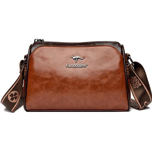 Nowe Oryginalne Wysokiej JakośCi MięKkie PU SkóRzane Luksusowe Portfele Crossbody Torba Projektant Marki Damskie Torby Na Ramię Crossbody 2024 BrąZowy-image