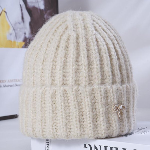 Nueva Gorro De Punto CáLido De Invierno Para Mujer Coreano VersáTil Circunferencia De Cabeza Grande Mostrando Cara PequeñA Resistente Al Viento ProteccióN Para Los OíDos Gorro De Lana-image