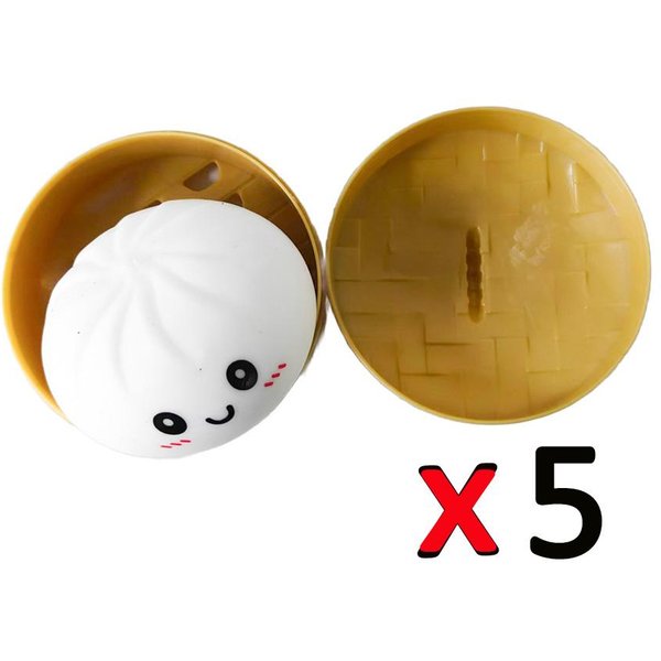 Gigantyczny PierożEk Squishy, Jumbo PierożEk Squishy Zabawka Ze Parowarem, Zabawka Do śCiskania łAgodząCa LęK Do Dekompresji I Zabawy Sensorycznej-image