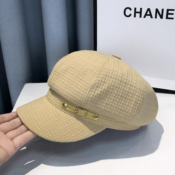 Boinas De Invierno De DiseñAdor De Moda Para Mujer, Boinas Retro Para Mujer, Gorras Para Mujer, Sombreros, Gorros Para Mujer, Sombrero Octogonal De Vendedor De PerióDicos. 54-58Cm-image
