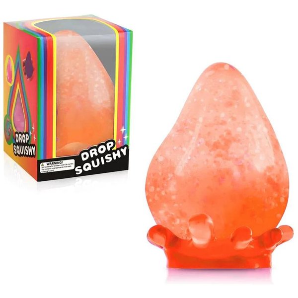 Juguete Sensorial Needoh Forma De Gota De Agua Brillante Squishy Alivio Del EstréS Juguete Fidget Caja Sorpresa Alivio De La Ansiedad Juguetes Sensoriales Calmantes Regalo Naranja-image