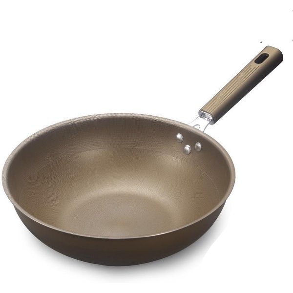 Tytanowa Stal Nierdzewna Wok Patelnia NieprzywierająCa Garnek Bez PowłOki Do UżYtku Domowego Naczynia Kuchenne Patelnia Indukcja Gaz Kuchenka Specjalny Garnek Gray-image