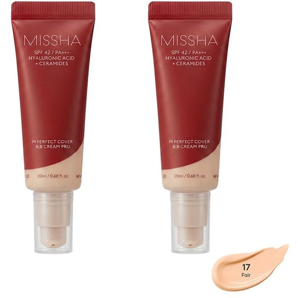 Missha M Perfect Cover BB Cream SPF42 Pa+++ 50Ml No.13 Beige Brillante (3 Opciones) # 20Ml _ NO.17 Fair X 2Pcs-image