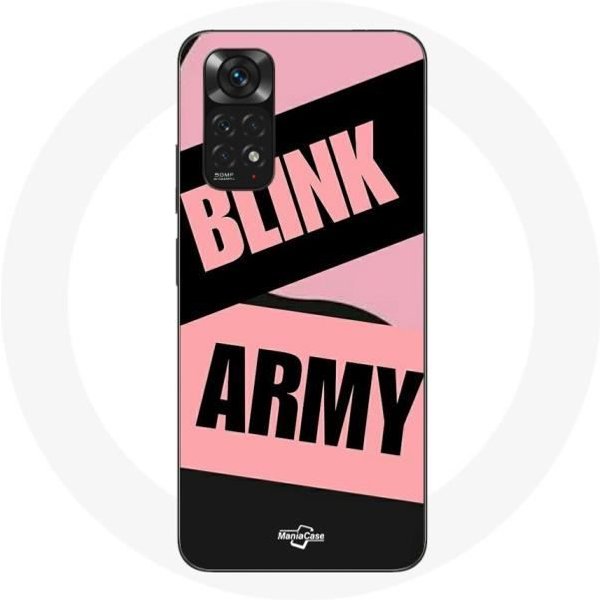 Funda Para Xiaomi Redmi Note 11S BTS Army Y Blackpink Blink Rosa Negro-image
