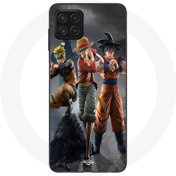 Funda Maniacase Para Samsung Galaxy A22 4G Sangoku Naruto Luffy One Piece Dragon Ball Z 3D Anime Manga-image