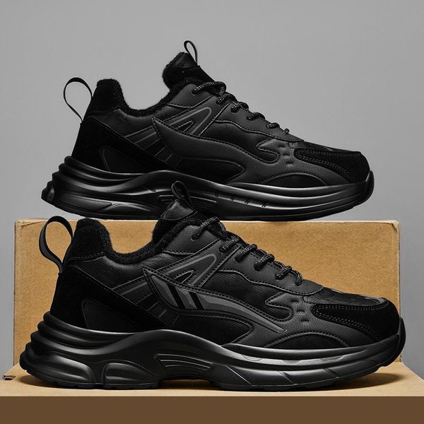 Botas De Hombre Zapatillas De Invierno Nuevas Zapatos CáLidos Para Hombre Impermeables Antideslizantes Zapatillas De Felpa Masculino Zapatos Tenis Botas Zapatillas De Hombre Invierno 48-image