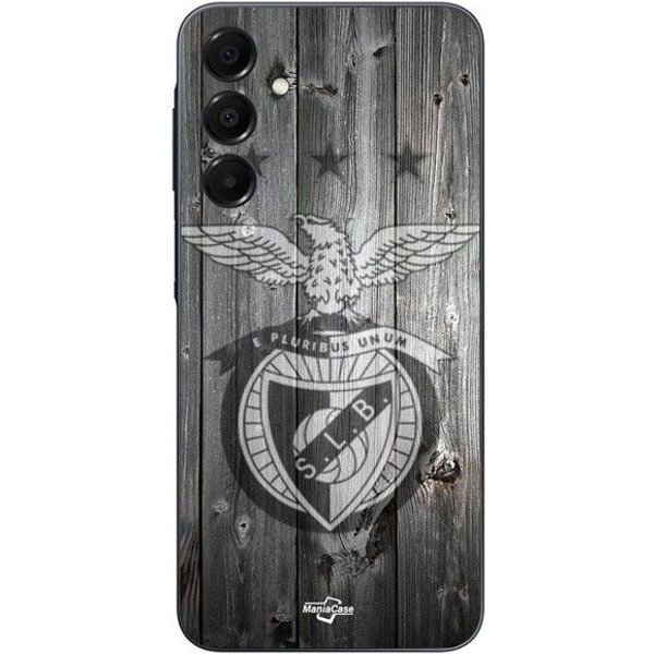 Funda - Maniacase - Samsung Galaxy A16 - Silicona - Suave - SLB Benfica Fondo Gris Negro-image