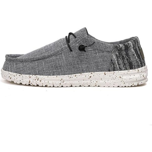 Zapatos Casuales Para Hombre Moda Zapatos De Lona Vaquera Transpirables Zapatos Planos Para Caminar Para Hombre Exterior Talla Grande Ligeros Zapatos Para Hombre Mocasines 42-image