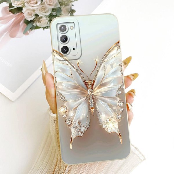 Dla Samsung Galaxy S20 S20+ S20FE Uroczy Kot Kwiatowy Pokrowiec Na Telefon Dla Samsung S 20 S20 FE 4G 5G Odporny Na WstrząSy MięKki Silikonowy Zderzak S20 Plus-image