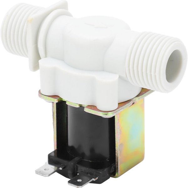 VáLvula Solenoide G12 Roscada Normalmente Cerrada Entrada LatóN Nylon Piezas De Control Industrial DC24V-image