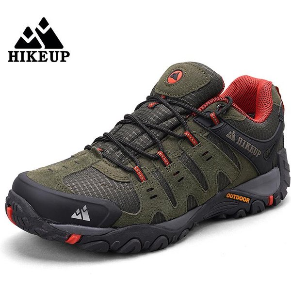 Hikeup Zapatos De Senderismo Para Hombre Cuero De Ante Zapatos Para Exterior Resistentes Al Desgaste Hombre Trekking Caminar Caza Zapatillas TáCticas 43-image