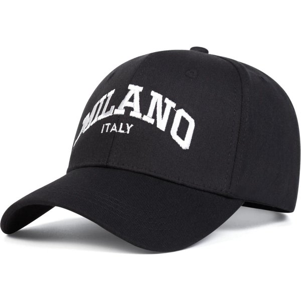 Gorras De BéIsbol Unisex Con Bordado De Letras Milano Primavera OtoñO Ajustables Para Exteriores Sombreros Casuales Sombrero Protector Solar Gorra Deportiva-image