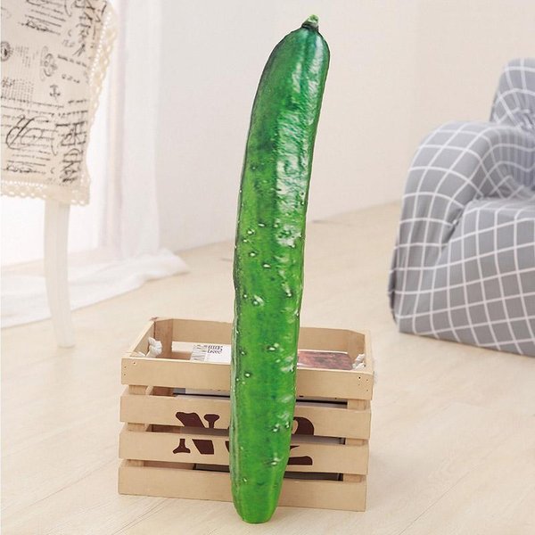 50/70/110 Cm Ogromna Kreatywna Symulacja OgóRka Pluszowa Zabawka MięKka Wypchana Urocza Poduszka Z Owocami Zabawna Dla Dzieci Prezent Urodzinowy Lalka 110CM-image