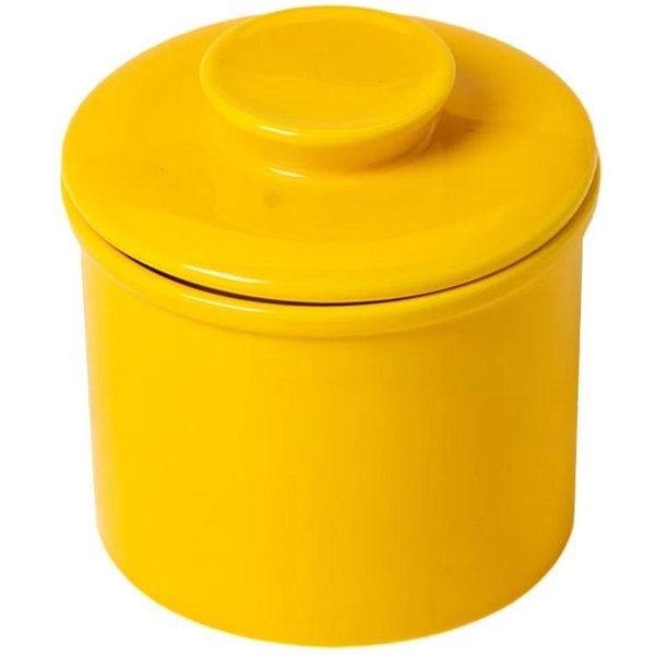 Ceramiczny Francuski Pojemnik Na MasłO Uszczelniony Pojemnik Na MasłO Prosty Kubek Na MasłO Ser żółTy-image