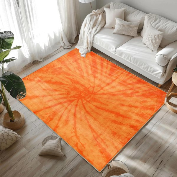Nordycki Dywanik Tie Dye Nowoczesny Dywan Abstractowy Kolorowy Dywan Boho Do Wystroju Salonu Sypialni 40X60Cm-16X24In Gray-image